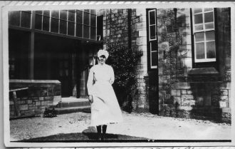 Elizabeth Parkinson, Senior Nurse (Sister) on Rodgett Infirmary at the Royal Albert Institution 1929
