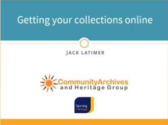 Getting your collections online