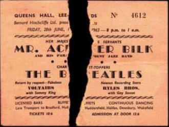 20231201_139210 Gig ticket for Acker Bilk and The Beatles, Queens Hall