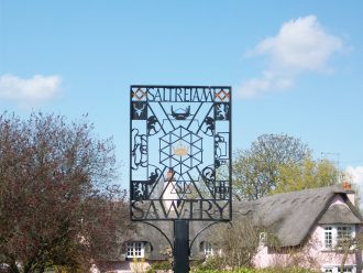 Sign 2 Sawtry Village Sign