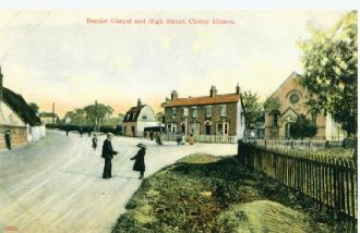 Postcard showing Cherry Hinton High Street, c.1905