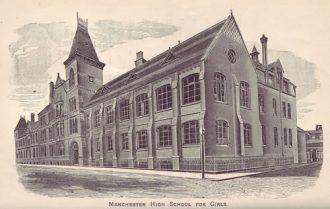 Manchester High School in the 1880s