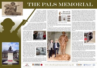 Chorley_Pals_Memorial_interpretation_board_13.8 Chorley Pals Memorial