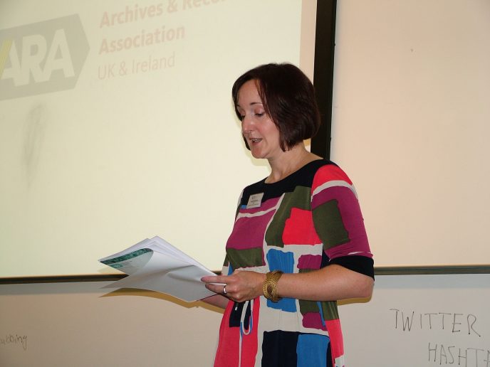 DSCF0231 Keynote: Katy Goodrum, Chair, Archives and Records Association UK and Ireland