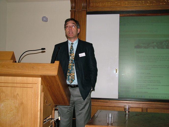 DSCF5115 Tim Padfield talked on copyright law and its impact upon community archives