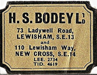 Frame_label Bicycle frame transfer dated between 1939 - 1957