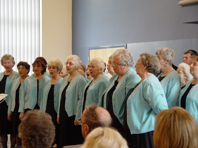 OV_Ladies_Choir The Ogmore Valley Ladies Choir who opened proceedings with a sparkling performance singing a melody of songs including the