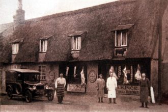 Balsham - Ince's butcher's shop 1923
