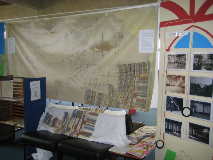 Whitehawk_library Knitting the map at Whitehawk Library