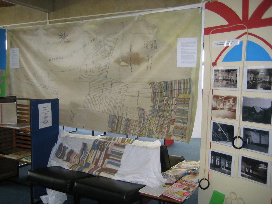 Whitehawk_library Knitting the map at Whitehawk Library