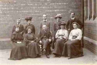 This photo of teachers at Bath Place National School was taken in 1905.