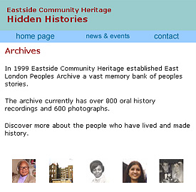 east_london_peoples_archive Screenshot from the Hidden Histories website