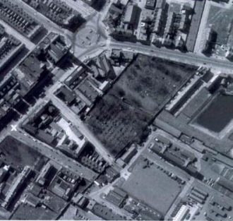 Glenravel Street (marked X) in 1964