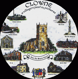 Commemorative plate commissioned by the Clowne local history group
