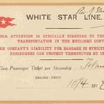 1st class ticket, Titanic