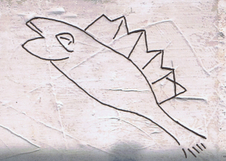 troston-fish1 Example of medieval graffiti discovered in a Norfolk church during the graffiti survey | Norfolk Medieval Graffiti Survey