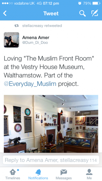 Muslim Front Room exhibition May-September 2014 Everyday Muslim