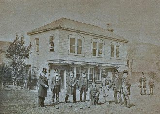 clubhouse scan Old Bowlers on the Old Green 1870