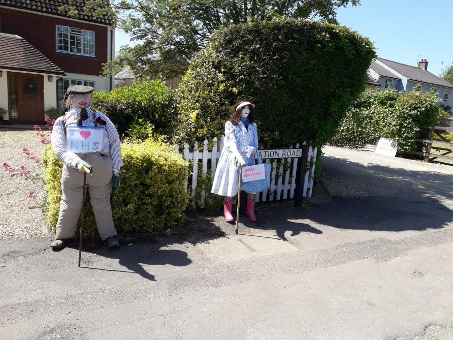 Bert has a new lady friend Victoria (Vicki) keeping her social distance in Station Rd May 2020 Bert has a new lady friend Victoria (Vicki) keeping her social distance in Station Rd May 2020 | Image courtesy of Harston History and Hilary Roadley