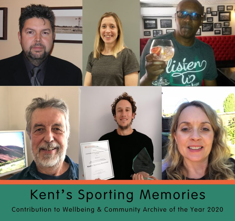 Kent's Sporting Memories JPEG Kent's Sporting Memories. Contribution to Wellbeing, and Community Archive of the Year 2020