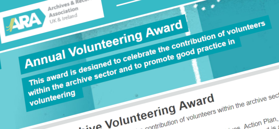 ara ARA Archive Volunteering Award for 2021