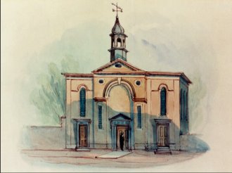 Painting -Image of Ascension church Blackheath
