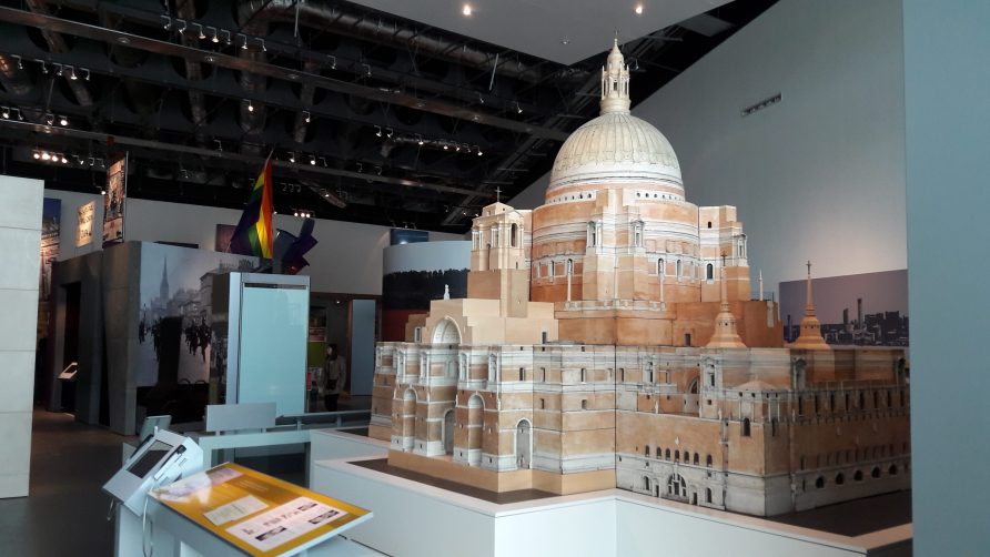 Model of Liverpool's proposed cathedral. Model of Liverpool's proposed cathedral. | Image courtesy of Benjamin Earl