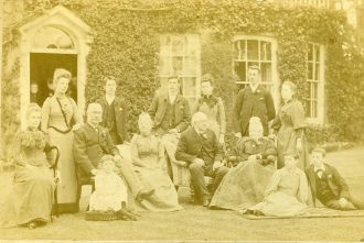 The Golden Wedding photograph of John and Sophie White 1891 Three Rivers Museum