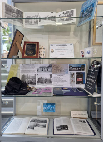Photograph of one of our display cabinets All Killearn Archives